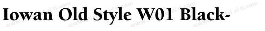 Iowan Old Style W01 Black字体转换